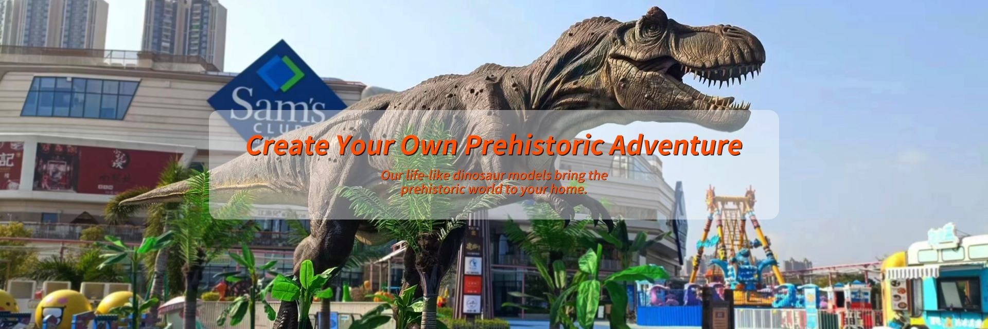 qualité Tour Animatronic de dinosaure usine