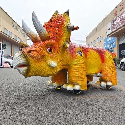 Eğlence Parkı Yolculuk Uzaktan Kumanda Çocuklar için Animatronik Dinozor Yolculukları