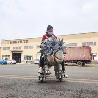 Taman Hiburan yang Dioperasikan Uang Animatronik Dinosaur Ride untuk Mall