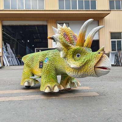Xe điện khủng long cho trẻ em trong Khu vui chơi trẻ em Dino Ride Khởi động từ xa