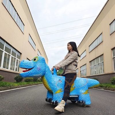 Réaliste Dinosaur Ride télécommande scooter électrique animatronique pour parc d'attractions