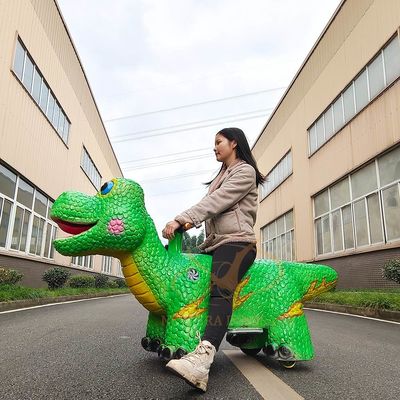 Elektryczny zdalnie sterowany dinozaur do jazdy, animatroniczna przejażdżka dinozaurem dla dzieci