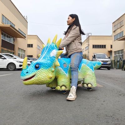 Scooter elettrico Kiddie Dinosaur / Scooter Animatronic Remote Control Per Parco a tema