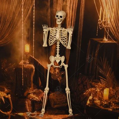 Korku Hayalet Ev Eşyaları Animatronik Cadılar Bayramı Bahçe Eşyaları Çığlık Çeken Çılgın Hayalet Kafatası