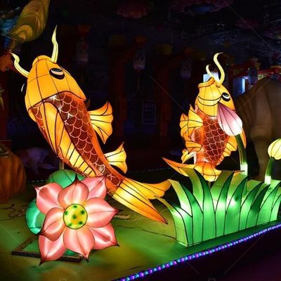 Su geçirmez ipek fener sanat, festival süslemesi geleneksel Çin fener