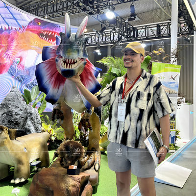 Levensgroot Dinosaurusmodel voor Jurassic Park Geanimeerde Dinosaurus Simulatie met Geluiden en Bewegingen