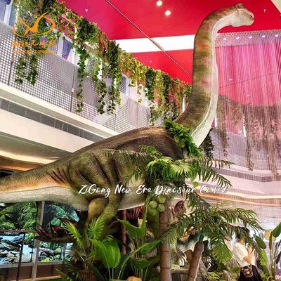 Lebensechtes, animatronisches Dinosaurier-Modell, Langhals-Brachiosaurus-Dinosaurier für Einkaufszentren