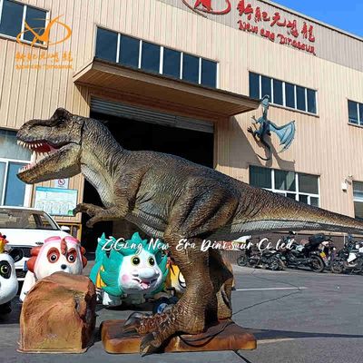 Simuliertes, lebensecht animiertes T-Rex-Dinosauriermodell für Park und Einkaufszentrum