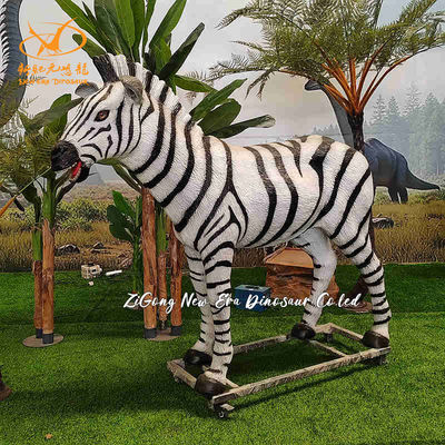 Décoration de zoo Animal animatronique Robotique Taille réelle Réaliste Zèbre animatronique