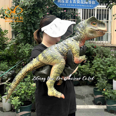 Green T-rex Baby Dinosaur Hand Puppet for Stage Show and Garden