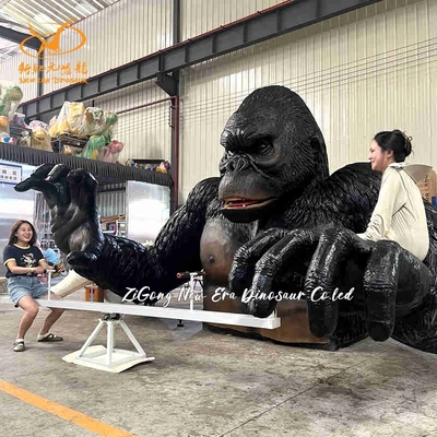 Outdoor Children Robotic Gorilla Seesaw For Amusement Park And Theme Park